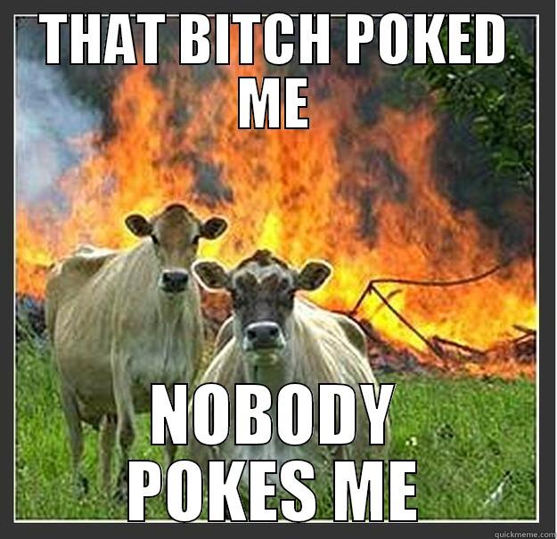 the poke 2 - THAT BITCH POKED ME NOBODY POKES ME Evil cows