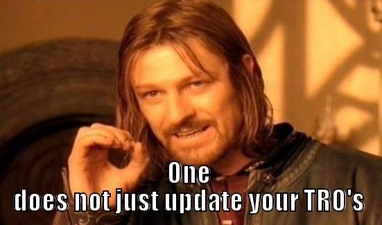  ONE DOES NOT JUST UPDATE YOUR TRO'S Boromir