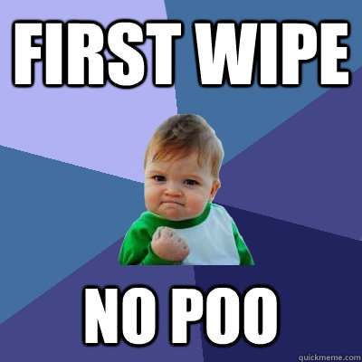 First wipe no poo  Success Kid