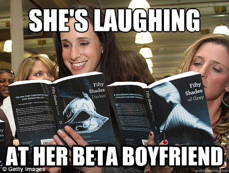 She's laughing at her beta boyfriend  Perverted White Woman