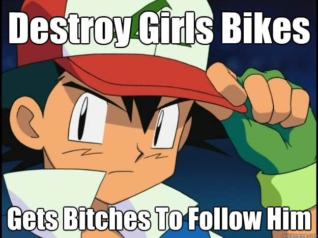 Destroy Girls Bikes Gets Bitches To Follow Him  