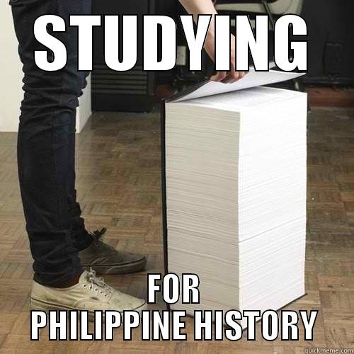 STUDYING FOR PHILIPPINE HISTORY Misc