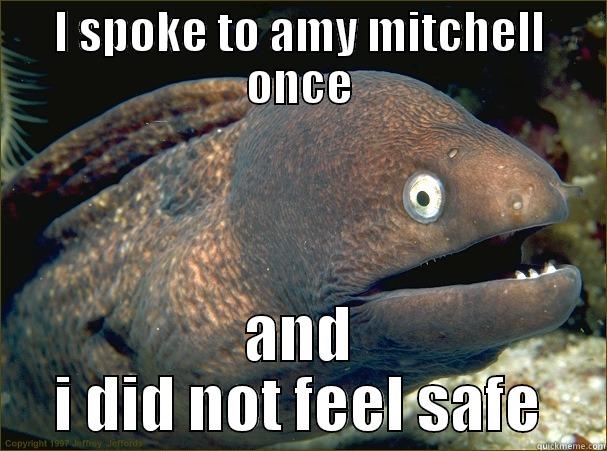 I SPOKE TO AMY MITCHELL ONCE AND I DID NOT FEEL SAFE Bad Joke Eel