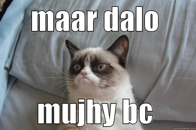 MAAR DALO MUJHY BC Grumpy Cat