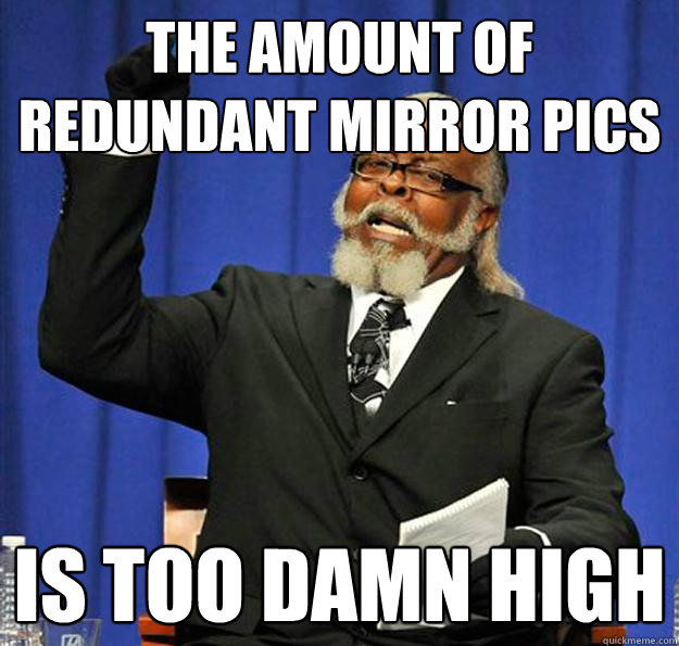 The Amount of redundant Mirror Pics Is too damn high  Jimmy McMillan