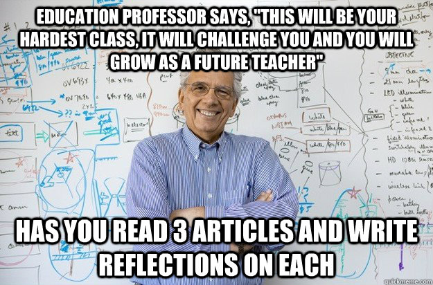 Education Professor says, 