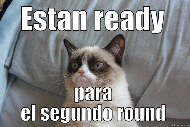 ESTAN READY PARA EL SEGUNDO ROUND Grumpy Cat