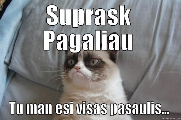 SUPRASK PAGALIAU TU MAN ESI VISAS PASAULIS... Grumpy Cat