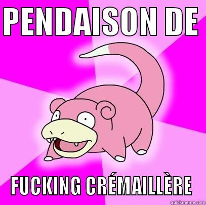 PENDAISON DE  FUCKING CRÉMAILLÈRE Slowpoke