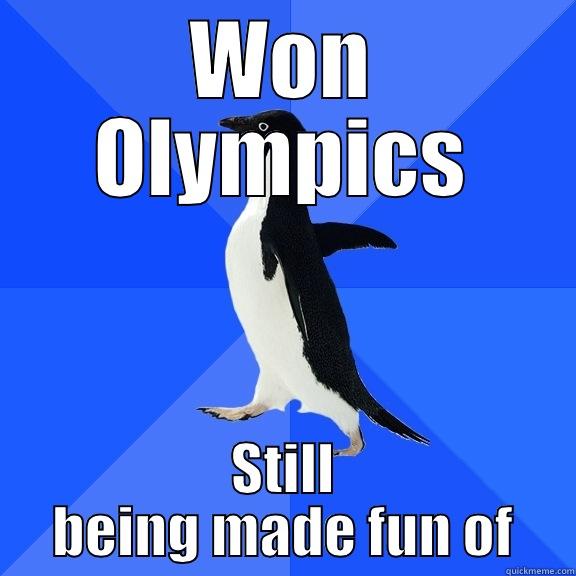 WON OLYMPICS STILL BEING MADE FUN OF Socially Awkward Penguin