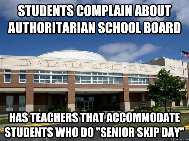 students complain about authoritarian school board has teachers that accommodate students who do 