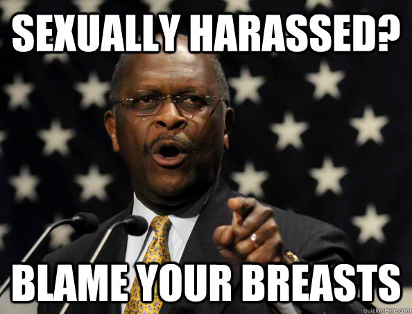 Sexually harassed? Blame your breasts  