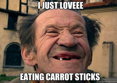 I just loveee eating carrot sticks  