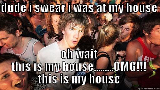 Bad hangover - DUDE I SWEAR I WAS AT MY HOUSE  OH WAIT THIS IS MY HOUSE.........OMG!!! THIS IS MY HOUSE Sudden Clarity Clarence