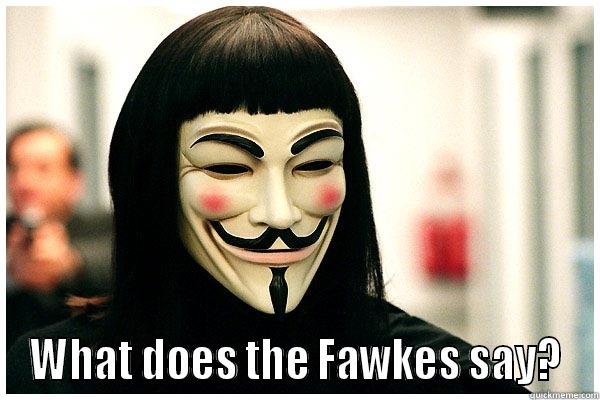 WHAT DOES THE FAWKES SAY? Misc