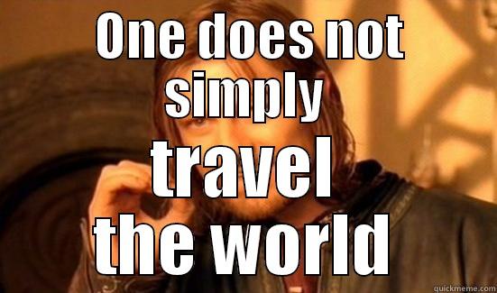  ONE DOES NOT SIMPLY TRAVEL THE WORLD Boromir