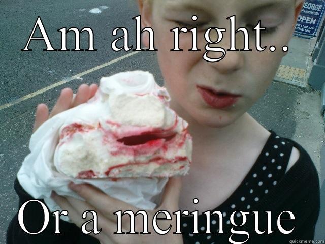 AM AH RIGHT.. OR A MERINGUE Misc