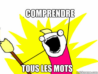 COMPRENDRE TOUS LES MOTS  All The Things