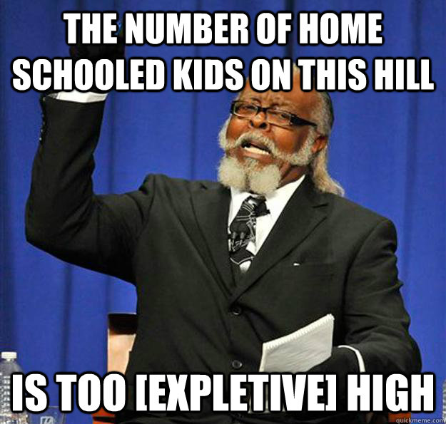 the number of home schooled kids on this hill is too [expletive] high  Jimmy McMillan