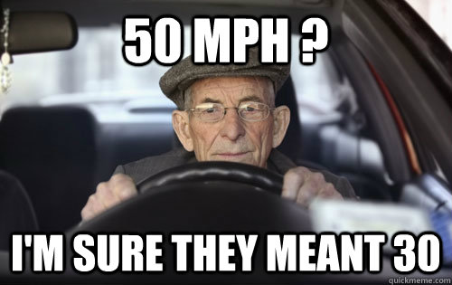 old people driving memes