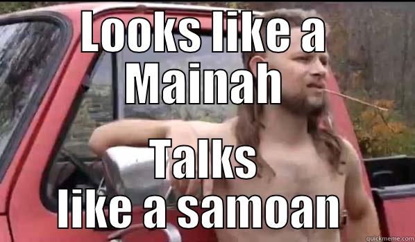 Sumnah  - LOOKS LIKE A MAINAH TALKS LIKE A SAMOAN  Almost Politically Correct Redneck