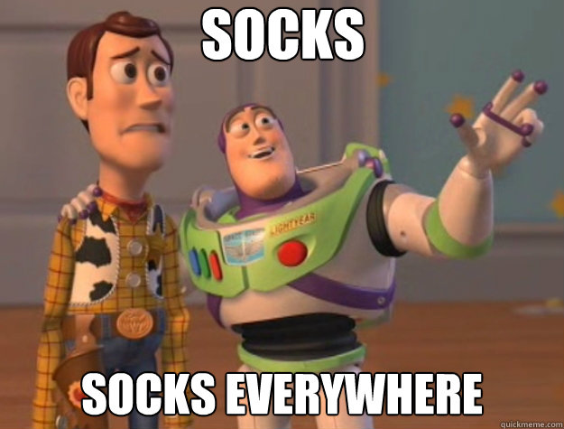 Socks socks everywhere  Toy Story