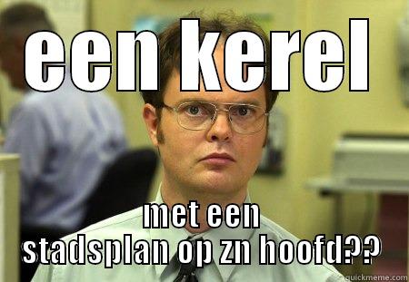 EEN KEREL MET EEN STADSPLAN OP ZN HOOFD?? Schrute