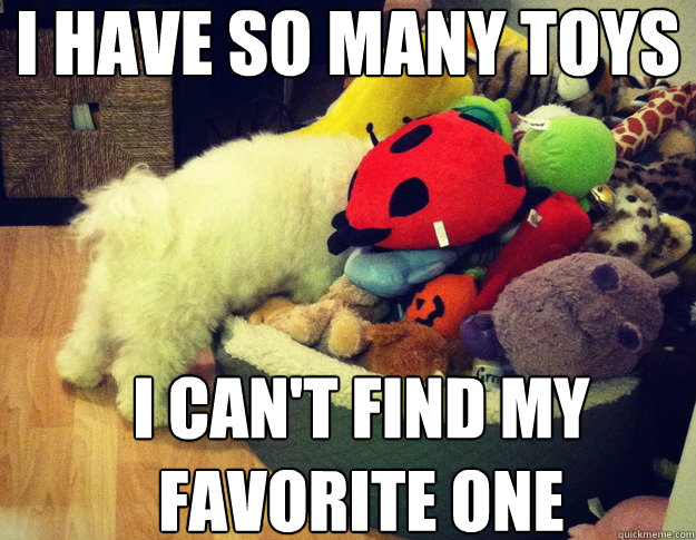 I have so many toys i can't find my favorite one - I have so many toys i can't find my favorite one  Misc