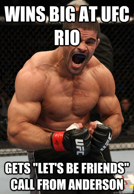 Wins big at UFC RIO Gets 