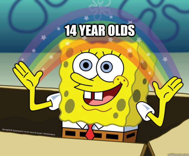 14 year olds - 14 year olds  Spongebob Imagination