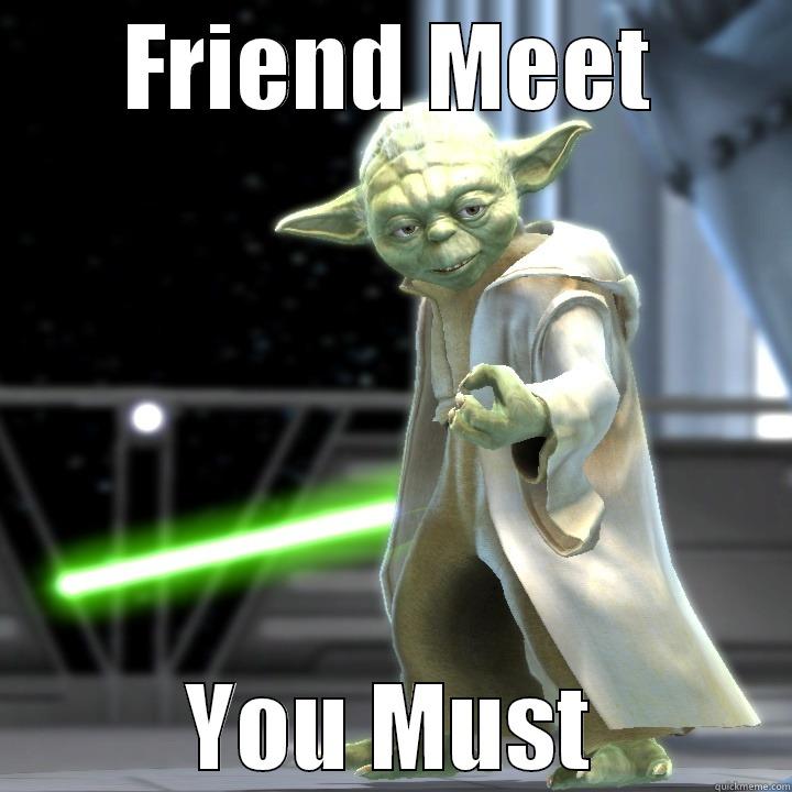 Yoda meet & Greet - FRIEND MEET YOU MUST Misc