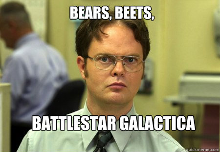 Bears, Beets, Battlestar Galactica  Schrute