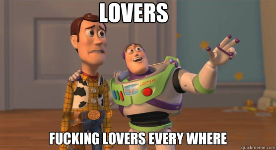 lovers fucking lovers every where  Toy Story Everywhere