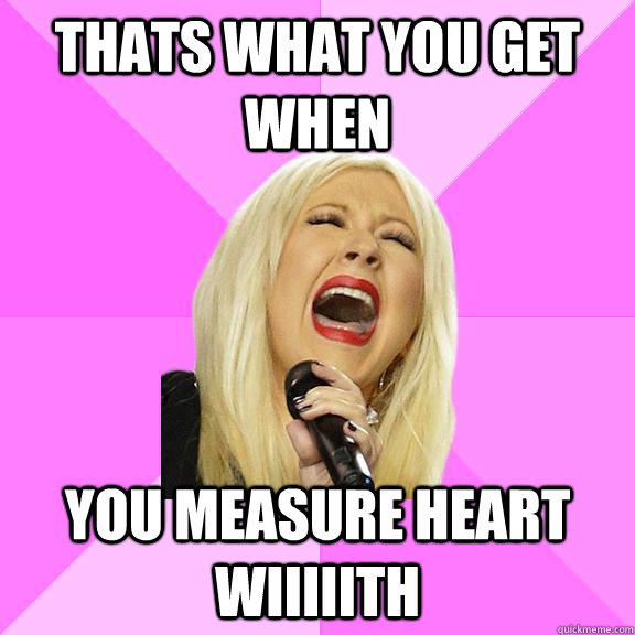 thats what you get when you measure heart wiiiiith  Wrong Lyrics Christina