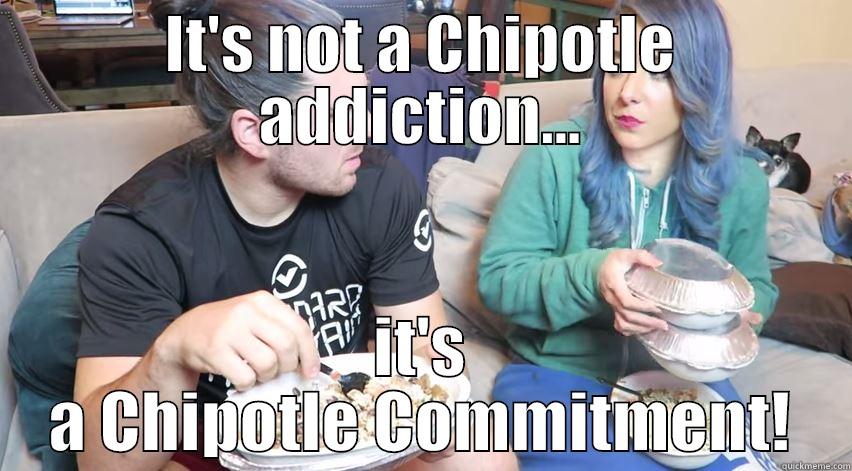 Chipotle Addict - IT'S NOT A CHIPOTLE ADDICTION... IT'S A CHIPOTLE COMMITMENT! Misc