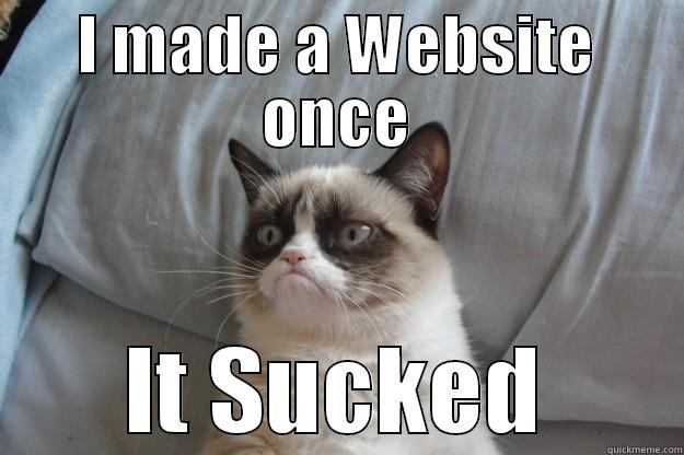 Grumpy cat makes a website - I MADE A WEBSITE ONCE IT SUCKED Grumpy Cat