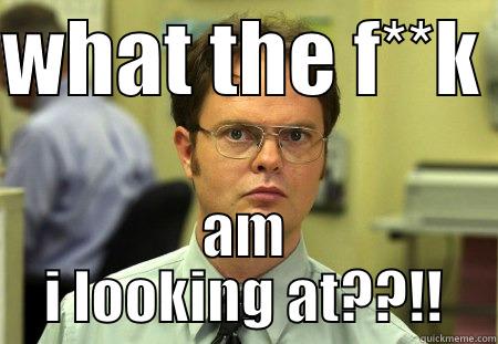 DA FAQ!! - WHAT THE F**K  AM I LOOKING AT??!! Schrute