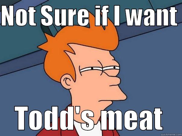 NOT SURE IF I WANT  TODD'S MEAT Futurama Fry