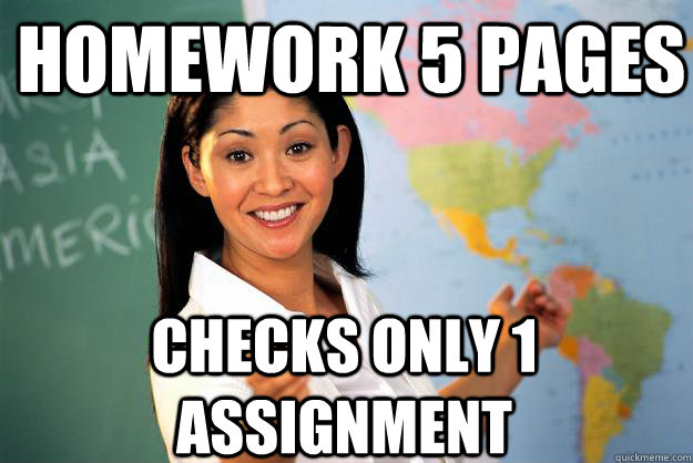 HOMEWORK 5 pages checks only 1 assignment - HOMEWORK 5 pages checks only 1 assignment  Unhelpful High School Teacher