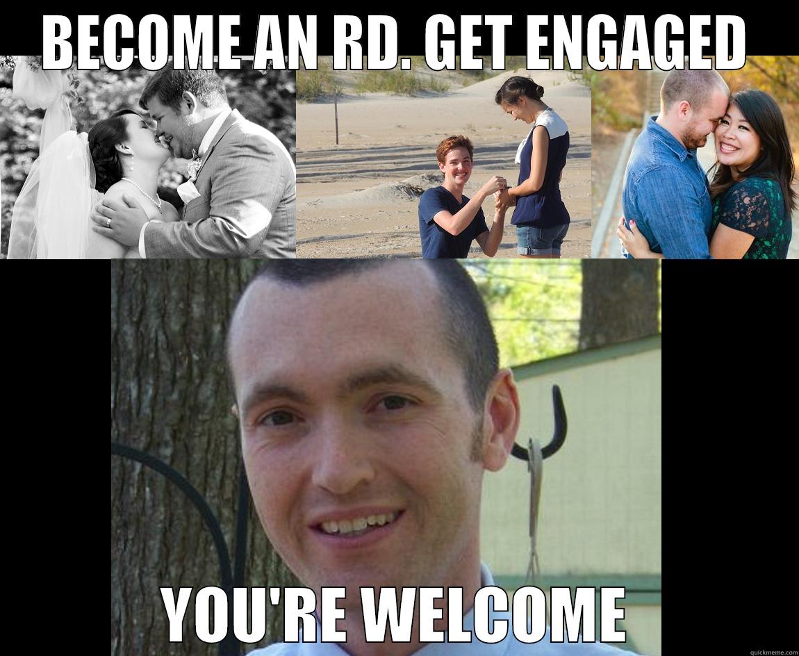 BECOMENVNFGN YES - BECOME AN RD. GET ENGAGED YOU'RE WELCOME Misc