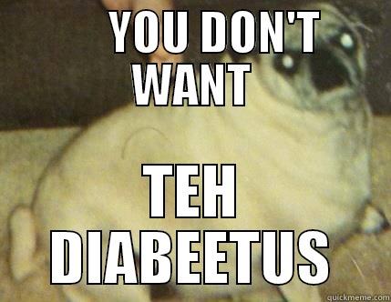 Tiny the Diabetus dog -      YOU DON'T WANT TEH DIABEETUS Misc