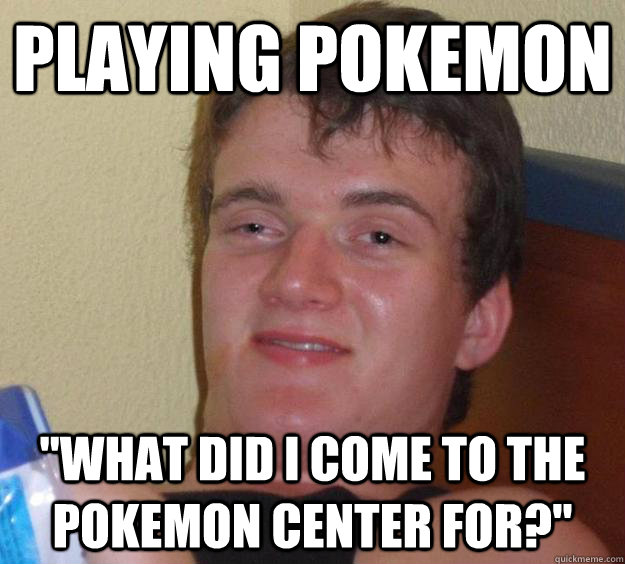 Playing Pokemon 