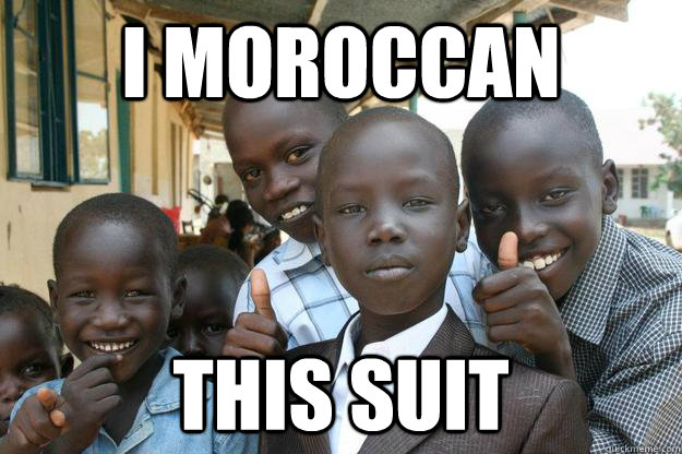 I moroccan this suit  