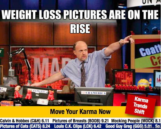 Weight loss pictures are on the rise
   Mad Karma with Jim Cramer