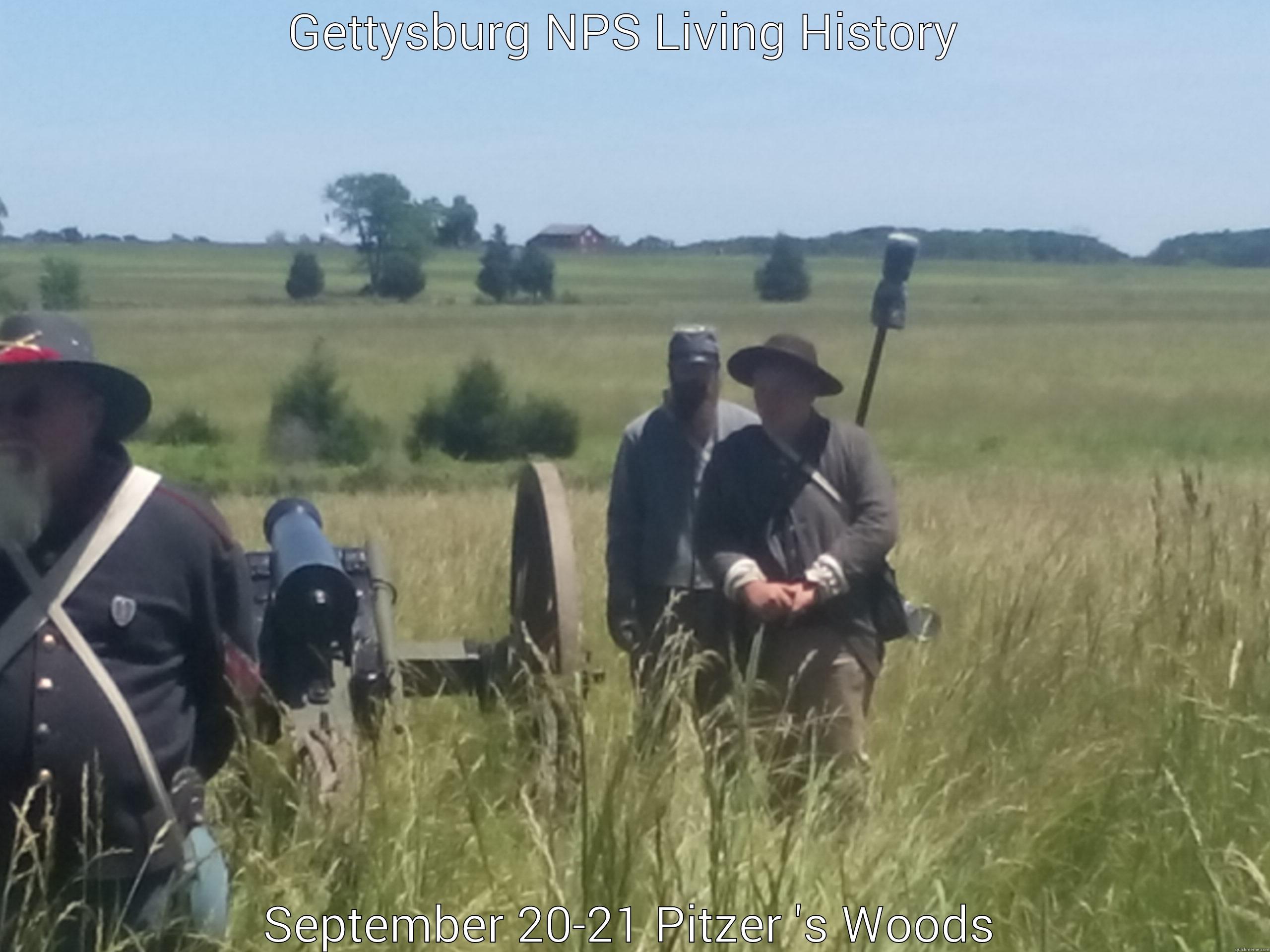 GETTYSBURG NPS LIVING HISTORY  SEPTEMBER 20-21 PITZER 'S WOODS Misc