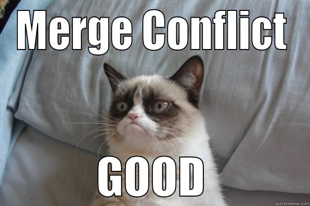 Merge Conflicts - MERGE CONFLICT GOOD Grumpy Cat