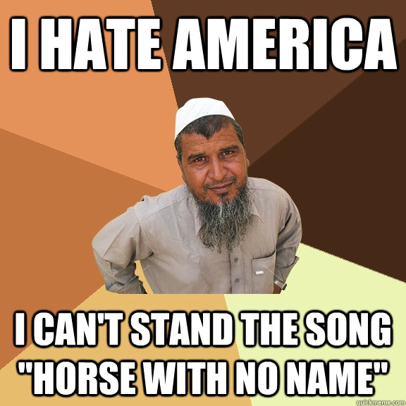 I hate america I can't stand the song 