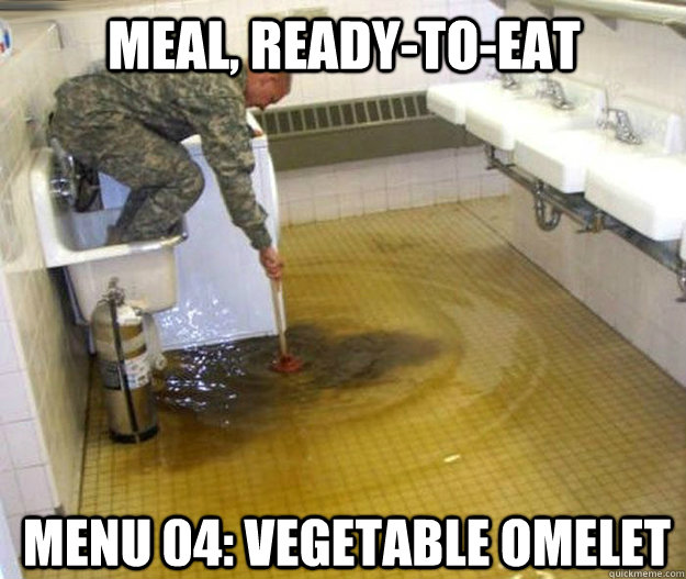 meal, ready-to-eat menu 04: vegetable omelet - meal, ready-to-eat menu 04: vegetable omelet  Misc