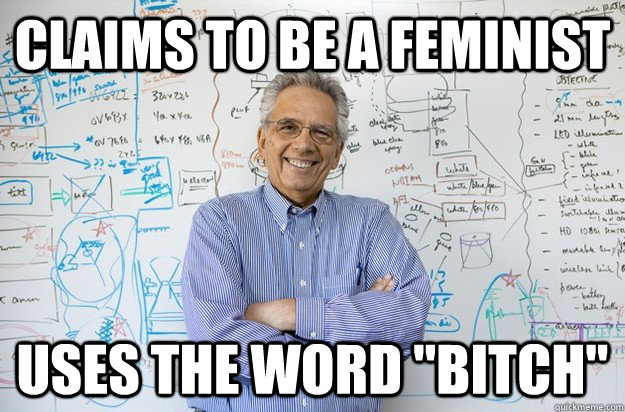 Claims to be a feminist Uses the word 