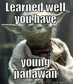 LEARNED WELL YOU HAVE YOUNG PADAWAN Misc
